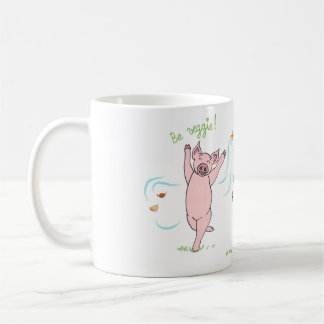 Mug vegan, cochon, vache et mouton : Be veggie !