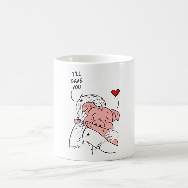Mug Vegetarian Food Veganism Veggie Veggie Gift Idea (Centre)