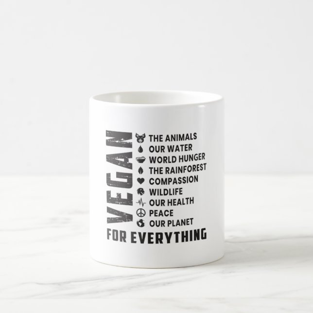 Mug Vegetarian Vegetarian Vegetables Véganisme Funny C (Centre)