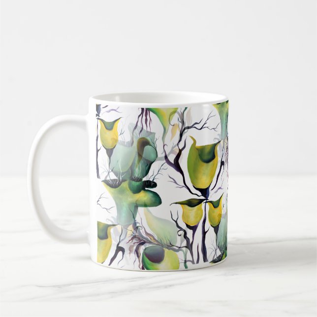 Mug Végétation tropicale Fairyland Plantes d'aquarelle (Gauche)