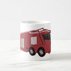 Mug Véhicule de commandement de science-fiction rouge 
