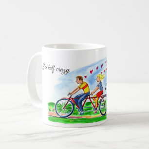Mug Vélo Construit Pour Deux Amours Valentin