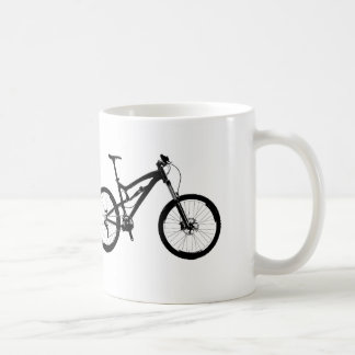 Mug Vélo de montagne - noir sur le blanc
