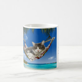 Mug Velours côtelé dans le des Caraïbes (chat dans