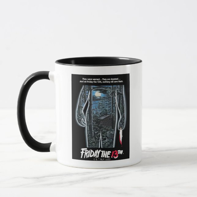 Mug Vendredi 13 | Silhouette Camp Art théâtral (Gauche)