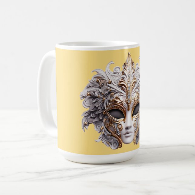 Mug Venetian Intricately Decorated in Gray Hues (Devant gauche)