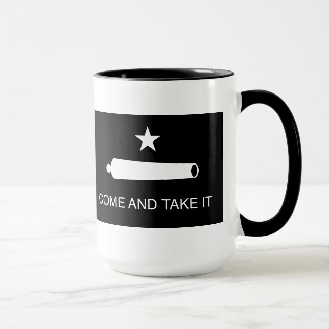 Mug Venez il falloir le drapeau (renversé) (Droite)