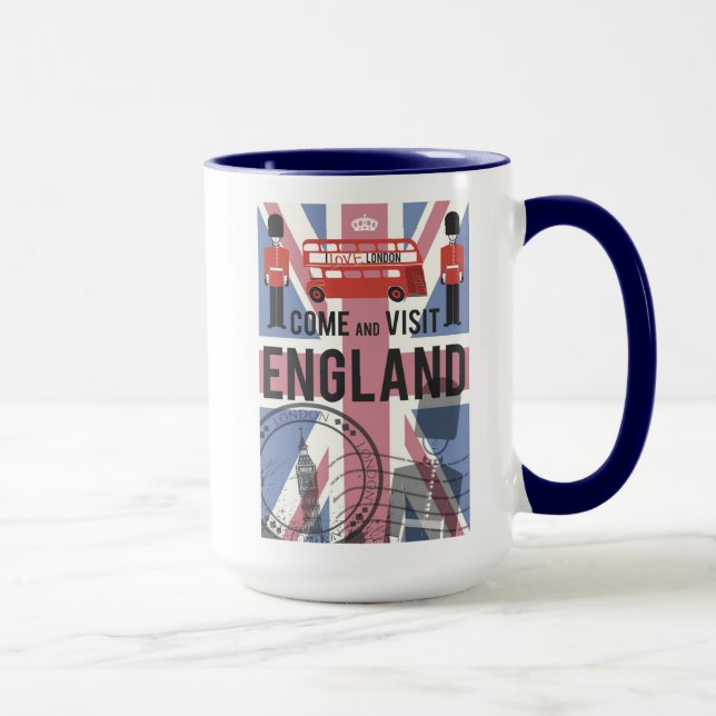Mug Venez visiter l'Angleterre (Droite)