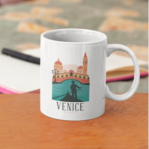 Mug Venice Italie Vintage voyage Gondola