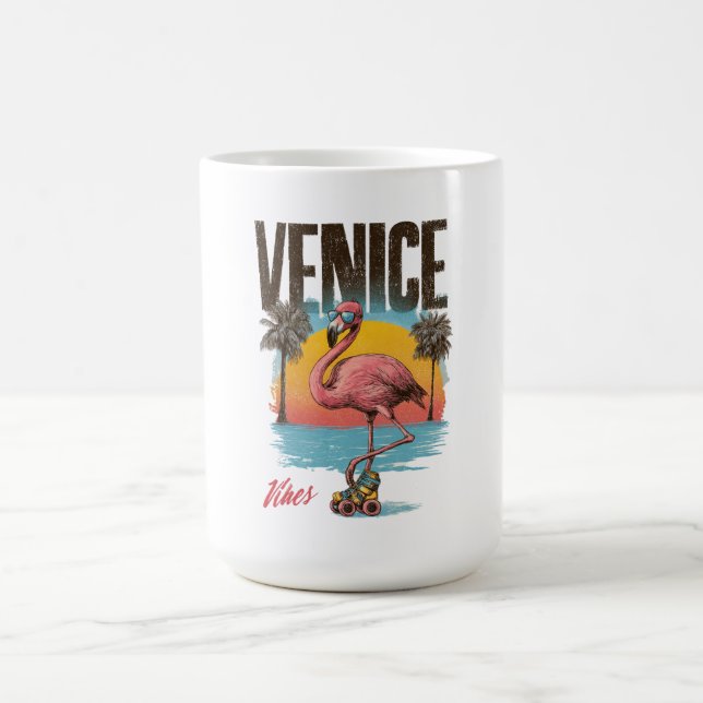 Mug Venice Vibes Flamingo Retro Beach California Tropi (Centre)