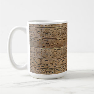 Mug Venin d'Egyptian Hiéroglyphe