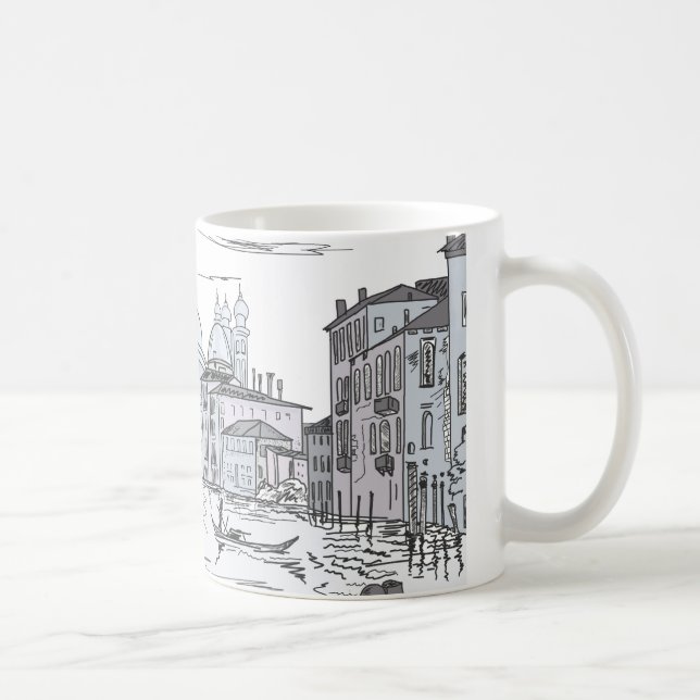 Mug Venise. Ville sur l'eau (Droite)