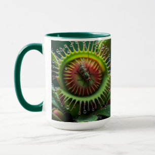 Mug Vénus Flytrap Floral Vert et Rouge