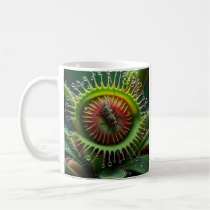 Mug Vénus Flytrap Floral Vert et Rouge