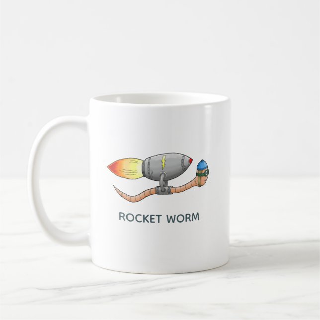 Mug Ver de Fusée Rapide (Gauche)
