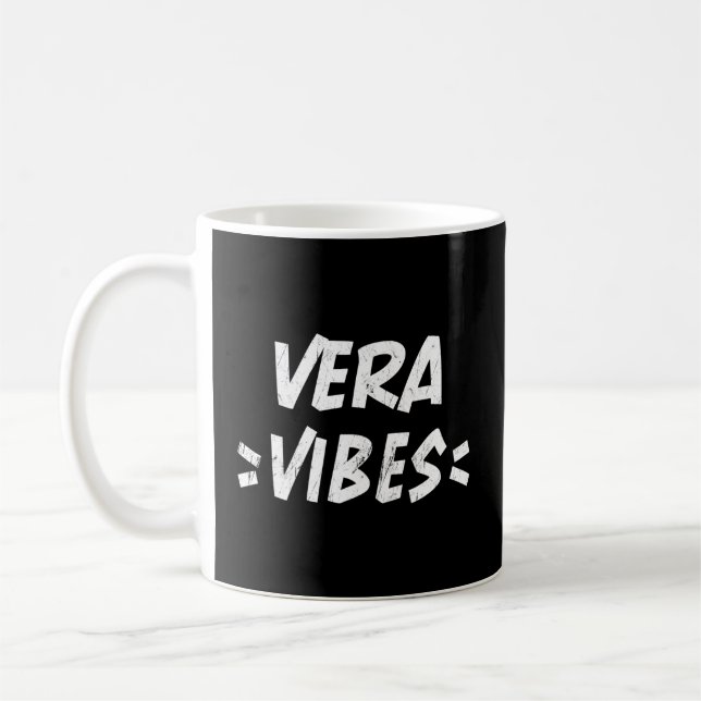 Mug Vera S Squad Famille Réunion Prénom Nom Thé (Gauche)