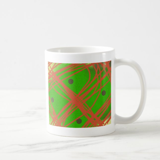 Mug verdure art abstrait (Droite)