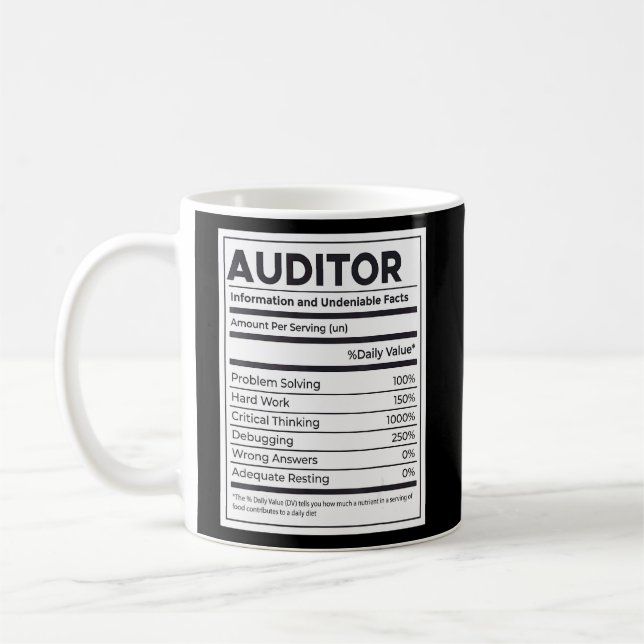 Mug Vérificateur de l'information sur la nutrition (Gauche)