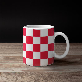 Mug Vérificateurs géométriques croates rouges