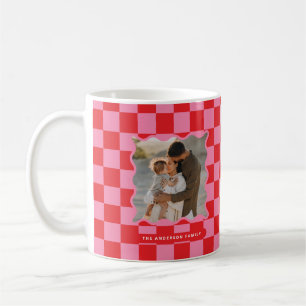 Mug Vérification de bord ondulé moderne photo minimale