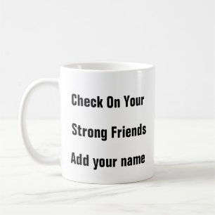 Mug Vérification de la sensibilisation à la santé ment