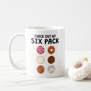 Mug Vérifiez ma forme physique drôle de beignet de