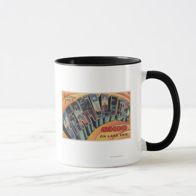 Mug Vermilion, Ohio - Scènes de grandes lettres (Droite)