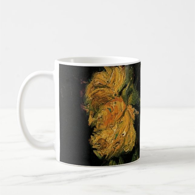 Mug Verre avec Roses par Vincent van Gogh (Gauche)