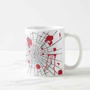 Mug verre brisé d'halloween