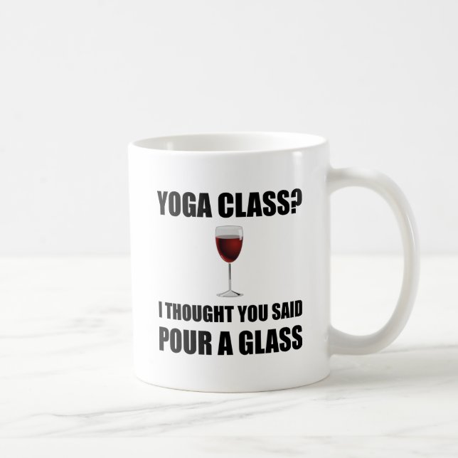 Mug Verre de classe de yoga (Droite)