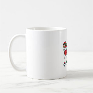Mug Verres à vin rouge de Noël Vecteur de vacances