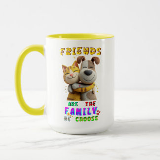 Mug Verres d'amis sont la famille que nous choisissons