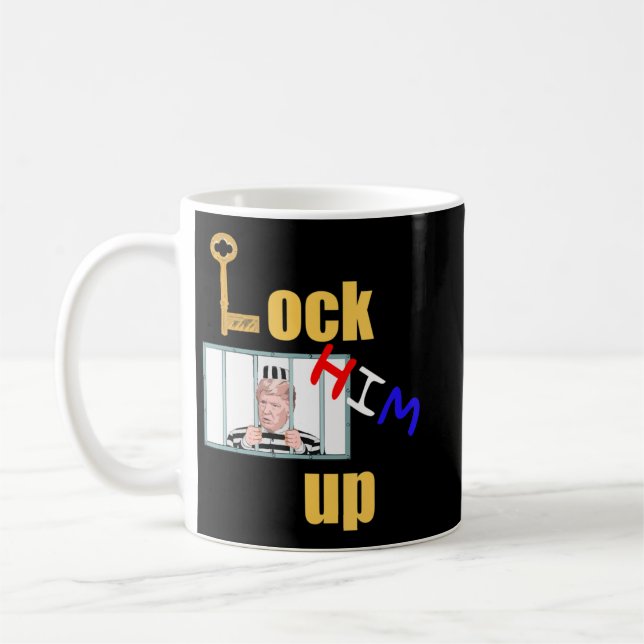 Mug Verrouillez-le contre Trump 45 Democrat Impeachmen (Gauche)