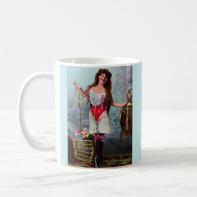Mug vers 1905 femme libre RPPC no 2 (Gauche)