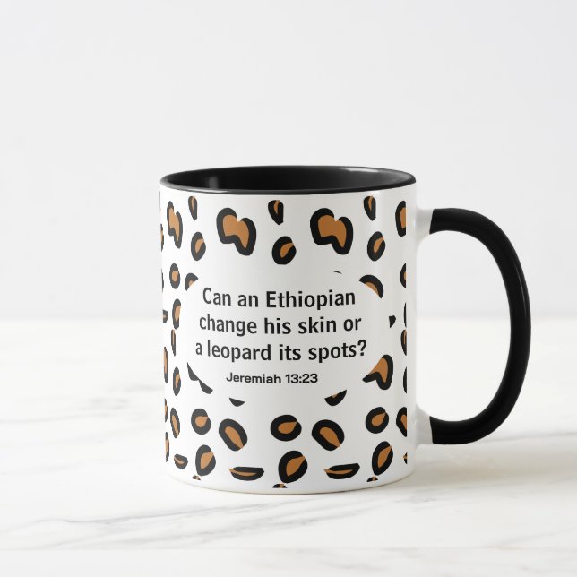 Mug Verse biblique amharique et anglaise (Droite)
