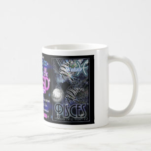 Mug Verseau Poissons de tranchant de zodiaque de