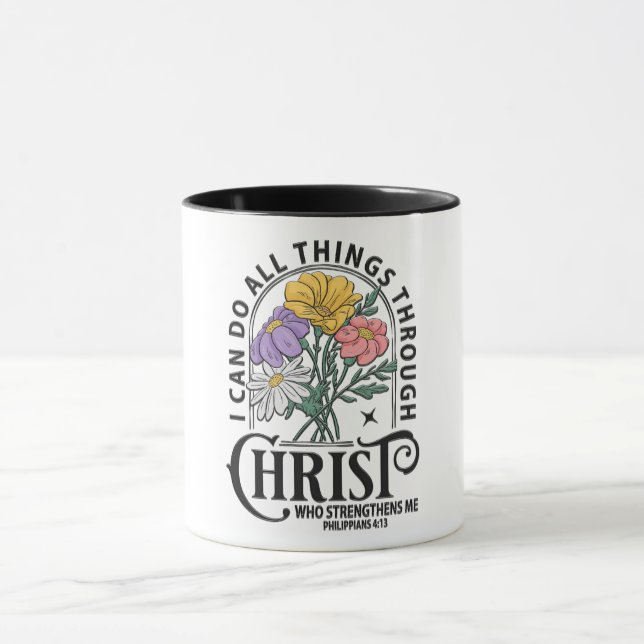 Mug Verset biblique chrétienne inspirant (Centre)