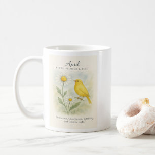 Mug Verset biblique d'anniversaire d'avril Croix et Ré