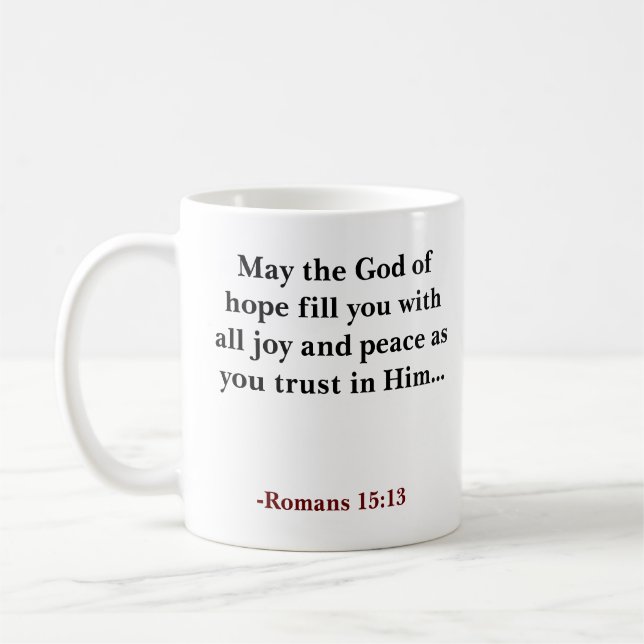 Mug verset biblique personnalisé chrétien (Gauche)
