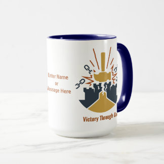 Mug Verset biblique personnalisé Puissant par Dieu Spi