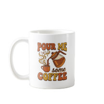 Versez-moi du café - Conception de typographie rét