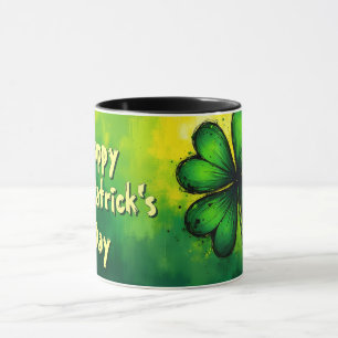 Mug Vert, Bonheur & Joie - Bonne St. Patrick!