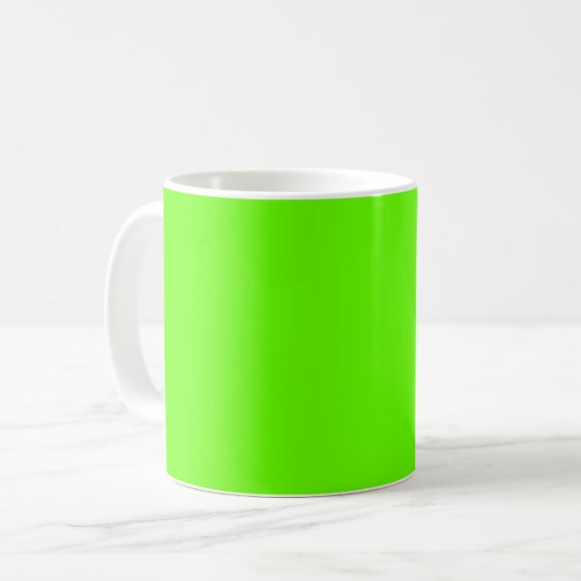 Mug Vert clair (couleur solide) (Devant gauche)