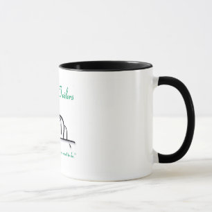 Mug Vert de remorques de larme