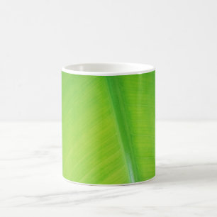 Mug Vert dégradé de la feuille de bananier Nom du moti