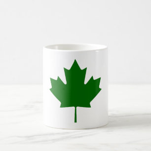 Mug Vert DkTransp de feuille d'érable les cadeaux de