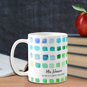 Mug Vert Personnalisé pour Enseignant