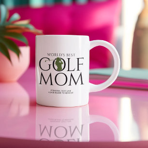 Mug Vert tendance "WORLD'S Best GOLF MOM"