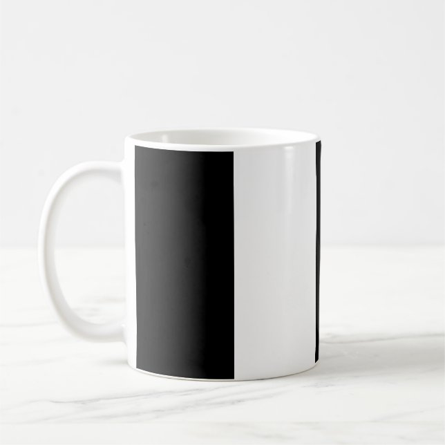 Mug Verticale rayée noire et blanche (Gauche)