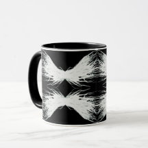 Vertus Abstrait Ailes Blanches Art à l'Encre d'Alc